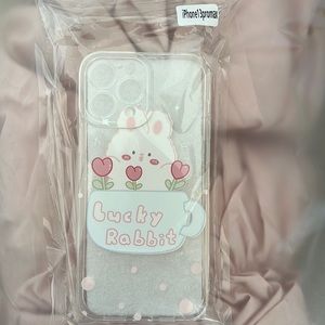 BRAND NEW iPhone 13 Pro Max Phone Case -Rabbits - Flowers-❤️💕Simply Simply CUTE